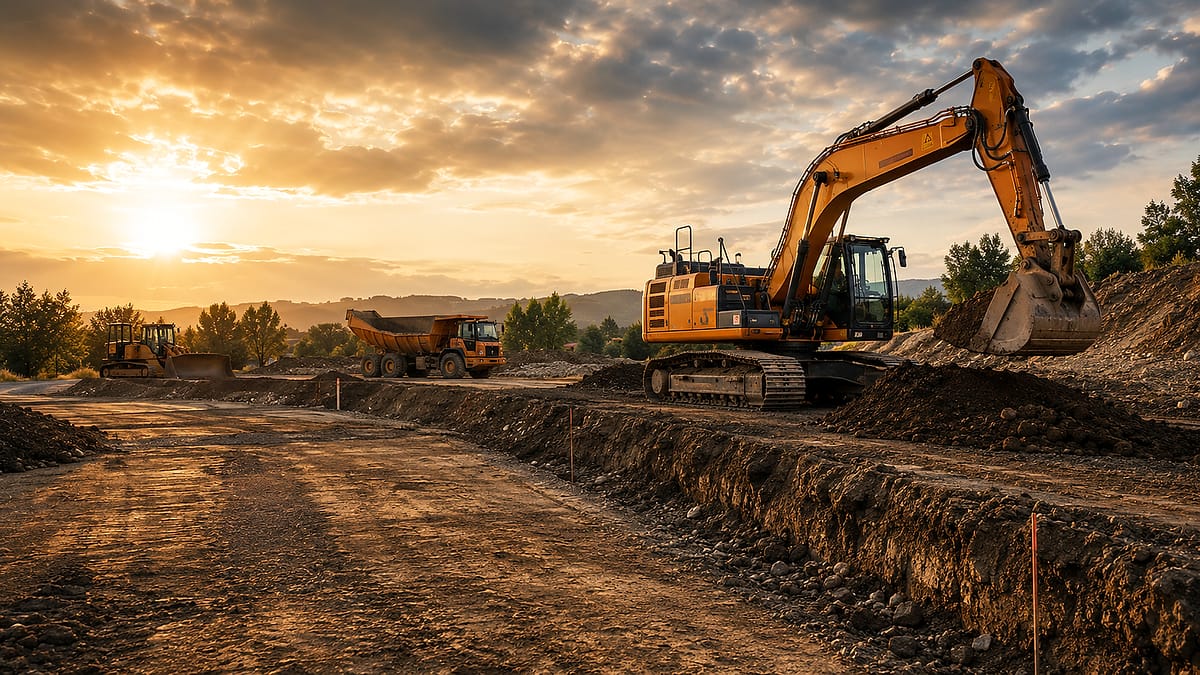 Terrassement — chantier de travaux publics